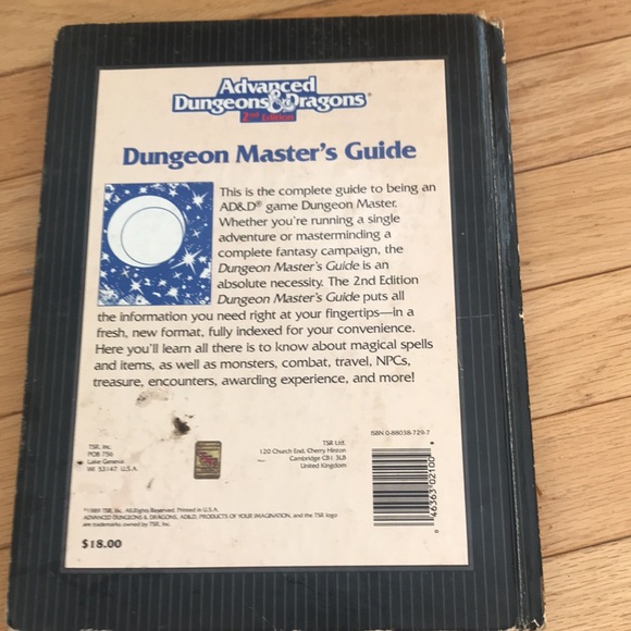 Advanced Dungeons & Dragons 2nd Edition Dungeon Master's Guide - Picture 2 of 2
